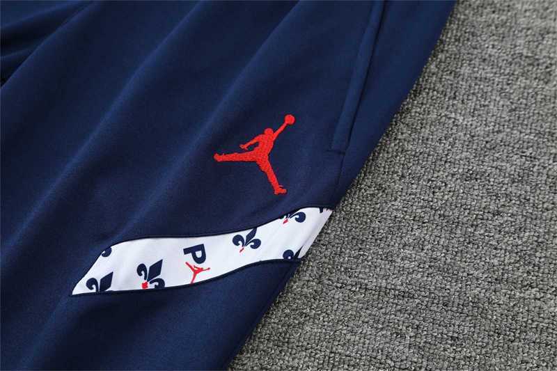 Polo Jordan PSG white sapphire blue print 6