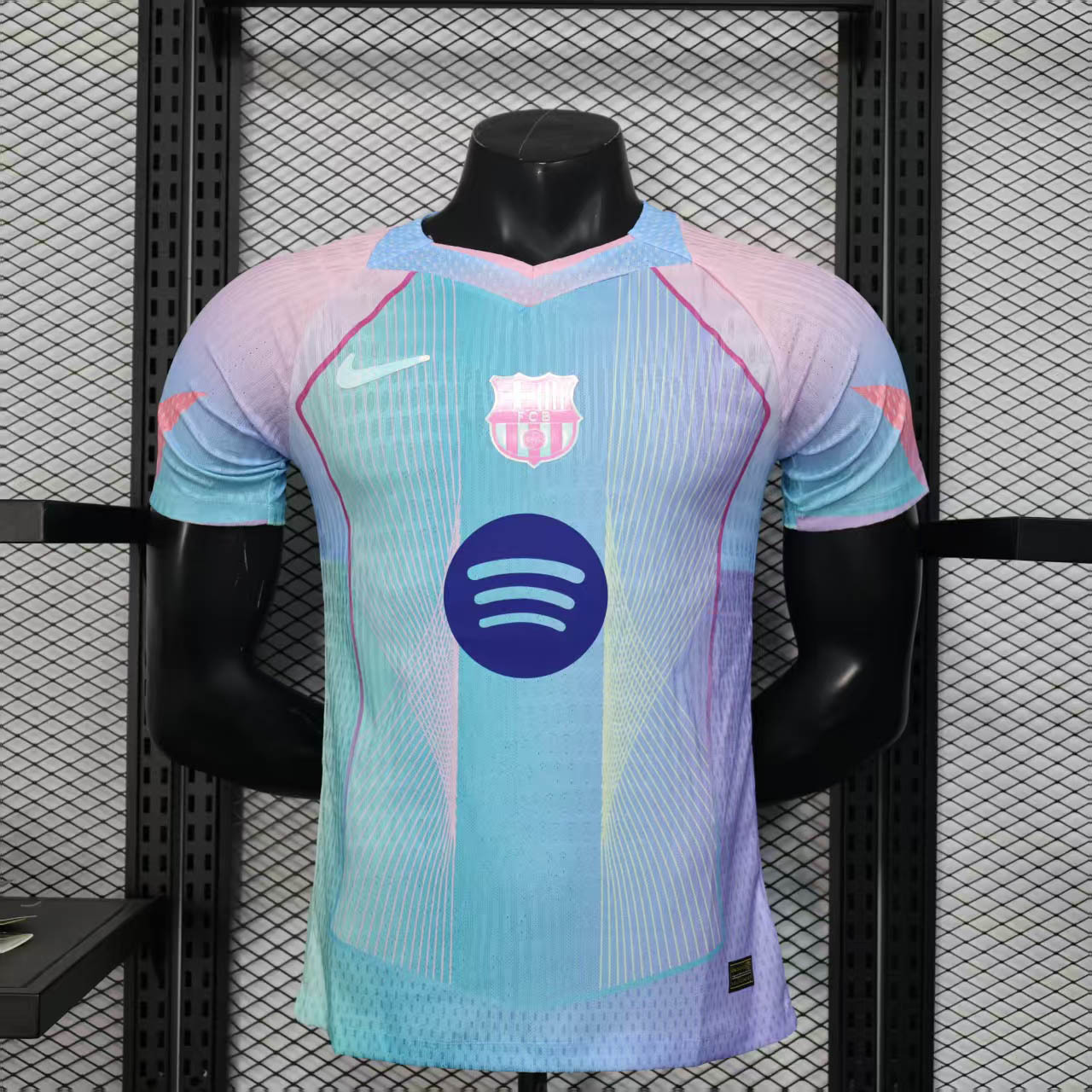 25-26 Barcelona Blue&Pink Special Edition Kit Player Version Shirt AAAAJersey Yupoo