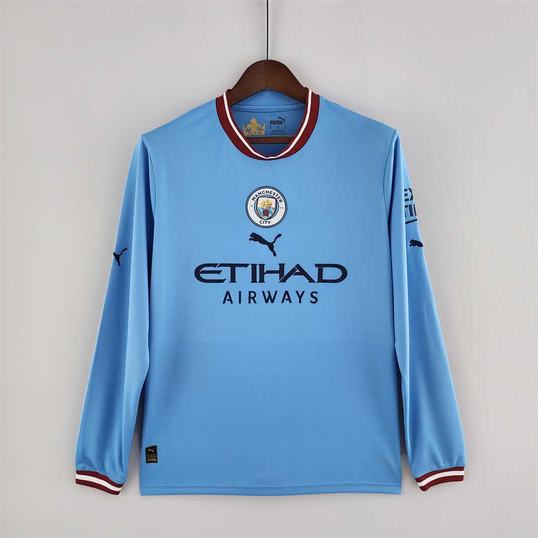 22-23 Manchester City home long sleeve
