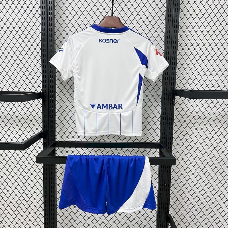 24-25 Real Zaragoza Home Kid Kits Youth Apparels Soccer AAAAJersey Yupoo 10