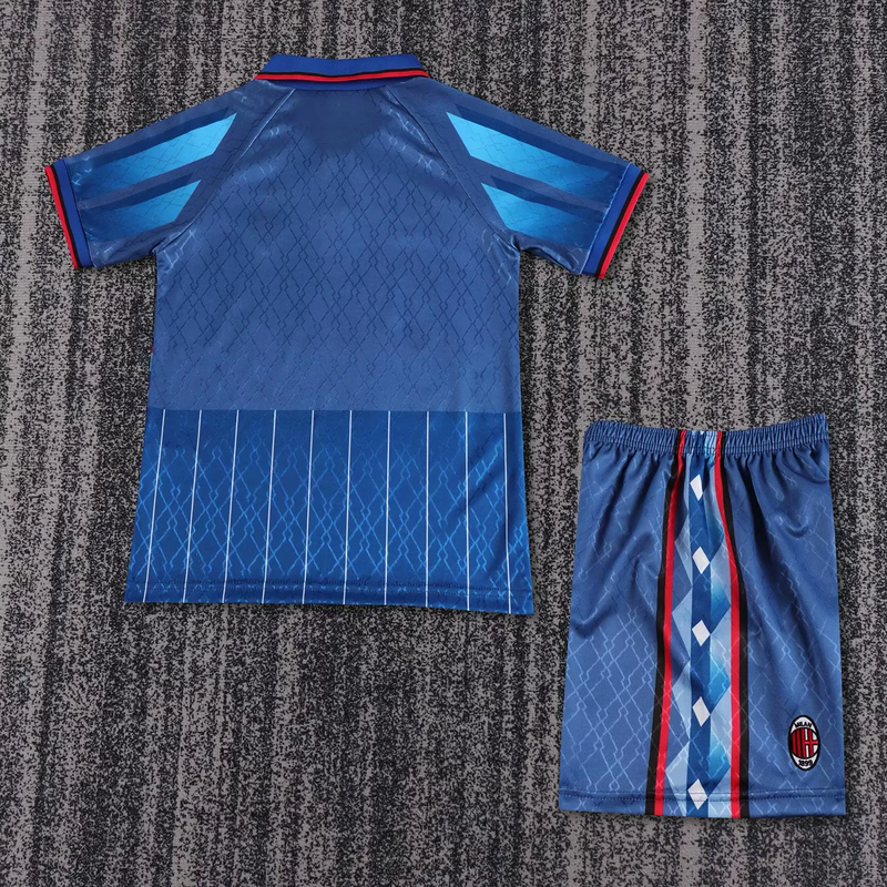 95-96 AC Milan Fourth Retro Kid Kits Youth Apparels Soccer AAAAJersey Yupoo 1