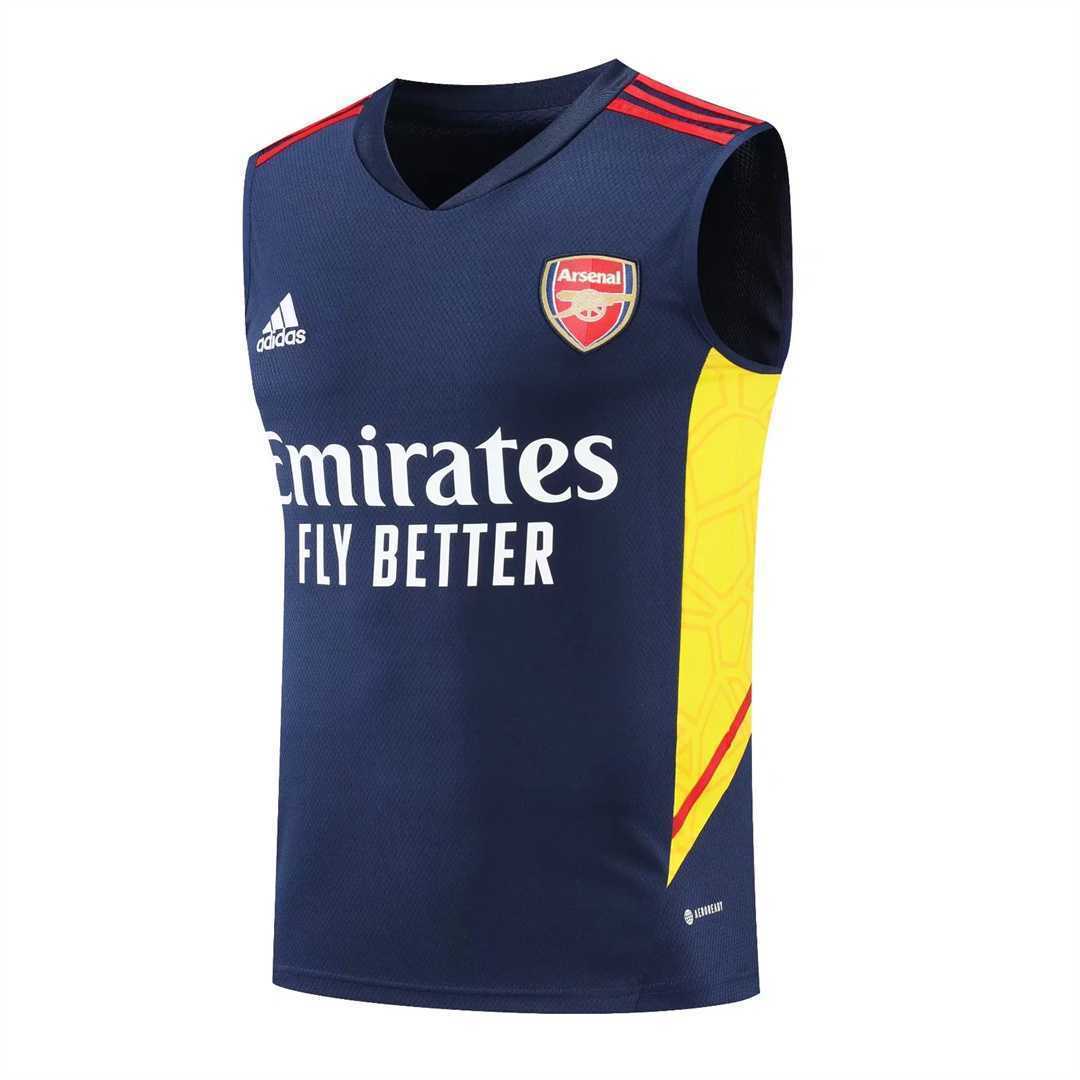 22-23 Arsenal vest training suit kit Royal Blue 2