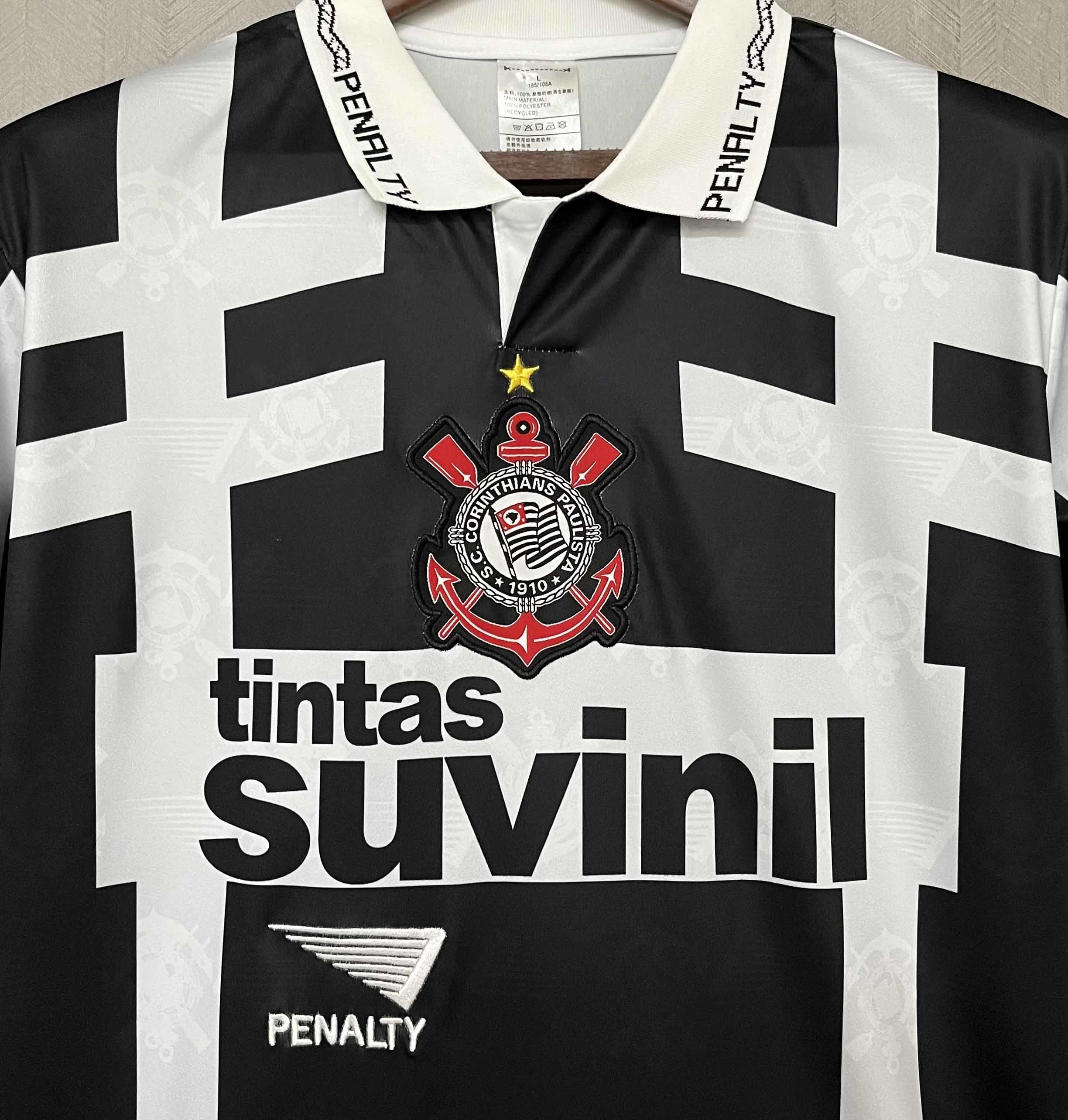 95-96 Corinthians Away Retro Kit Football AAAAJersey Yupoo 4