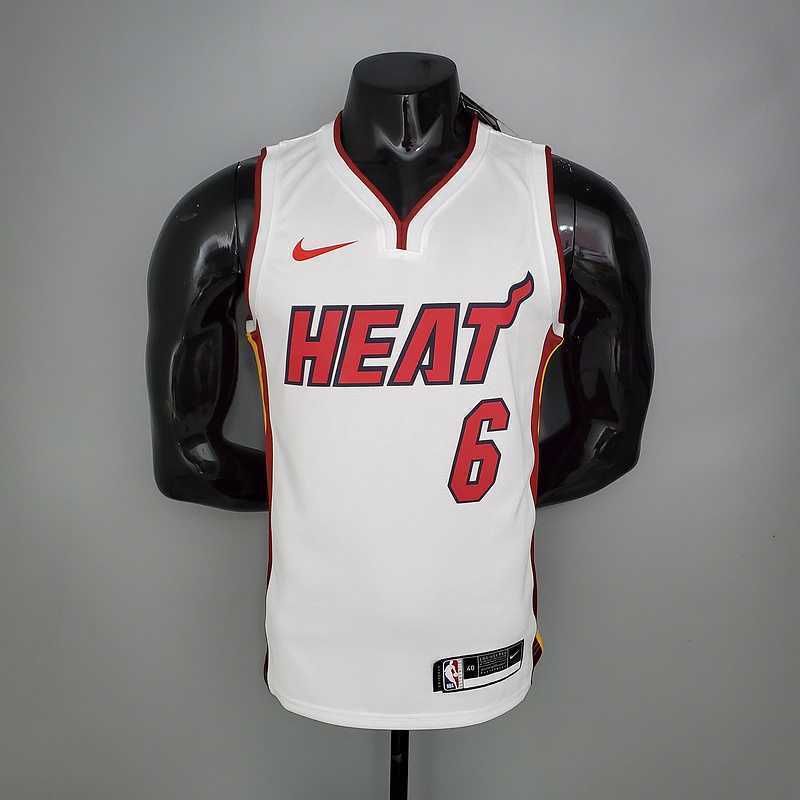 Miami Heat JAMES#6 white