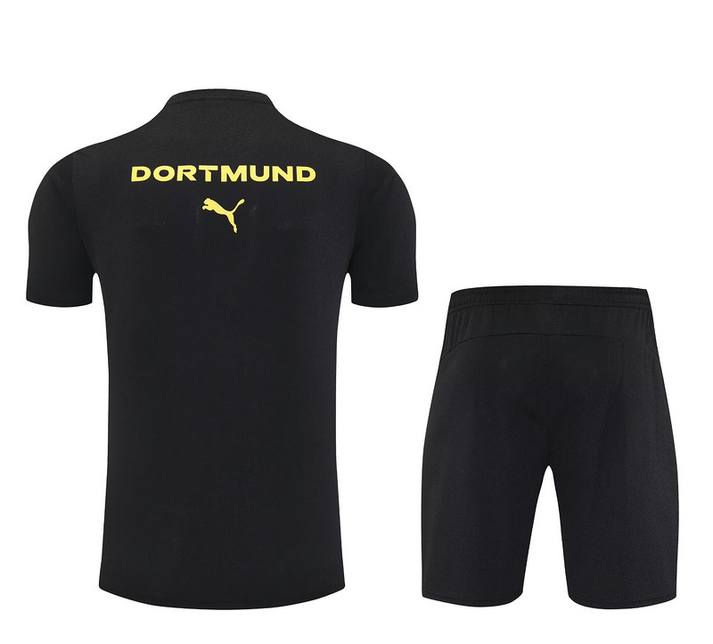 25-26 Dortmund Black Training Kits Football Tracksuits 2