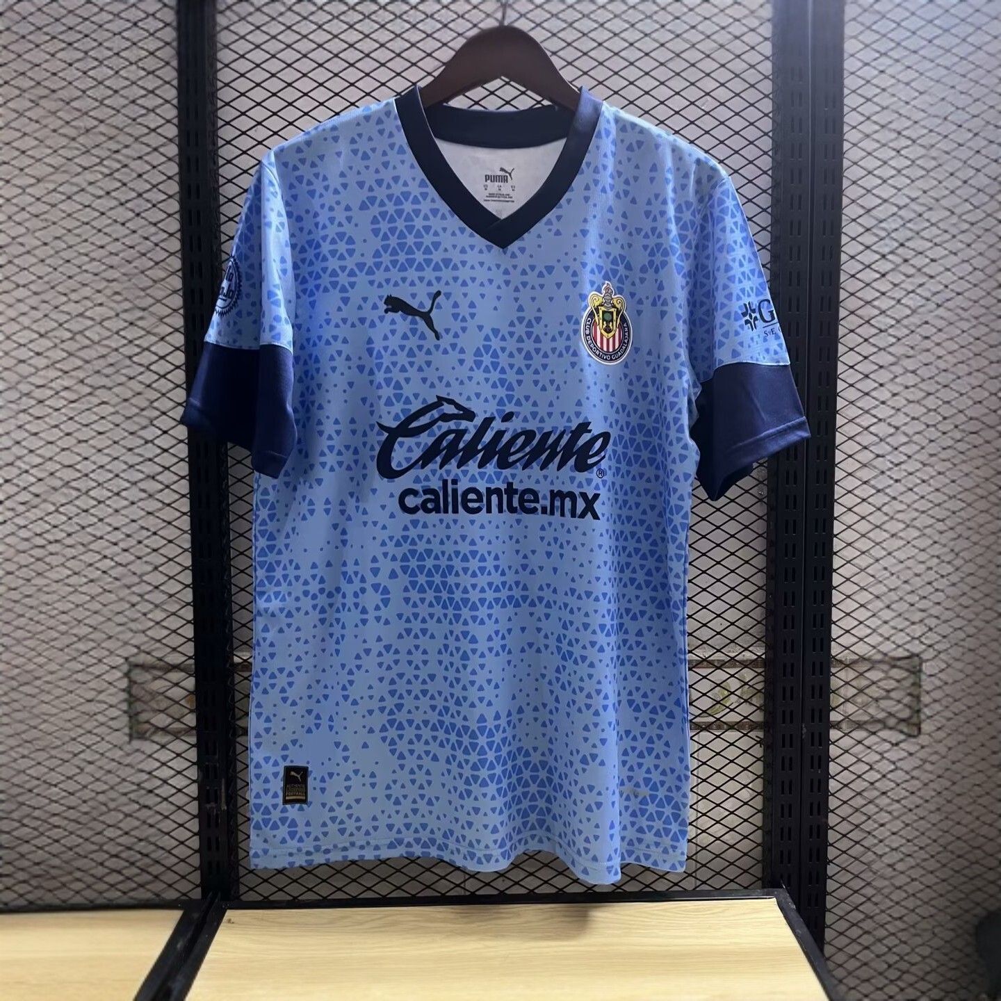 23-24 Chivas Guadalajara Training Kit Blue Shirt Soccer Jerseys Yupoo