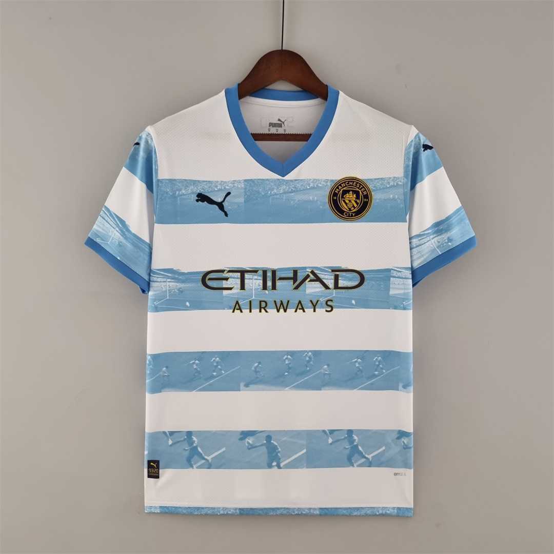 22-23 Manchester City commemorative white blue