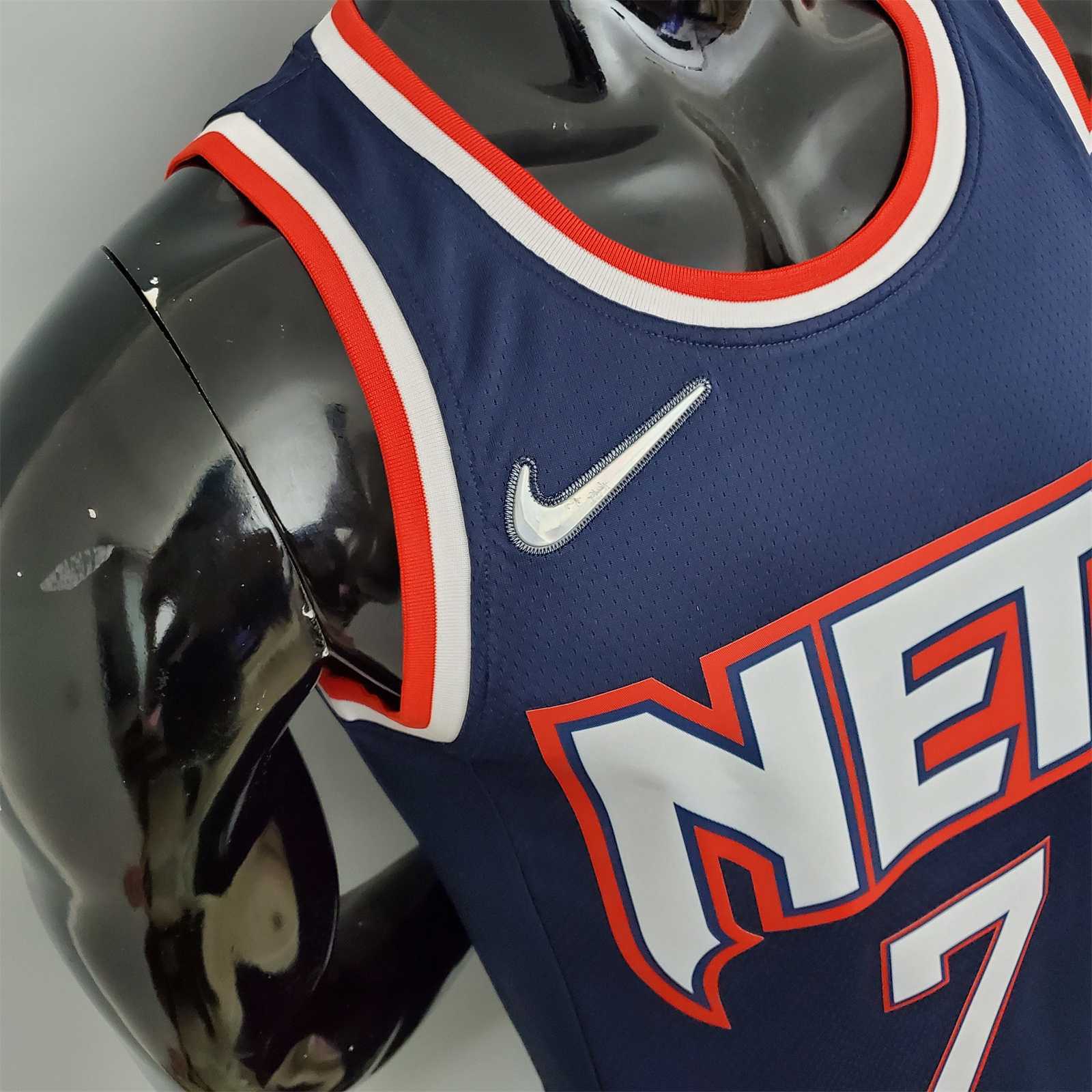 2022 75th Anniversary Durant #7 Nets City Edition Royal Blue 6