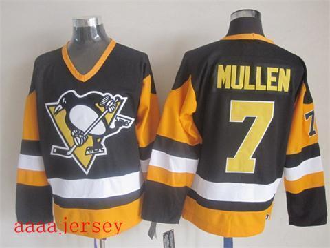 Pittsburgh Penguins retro ice hockey jersey M-3XL 匹兹堡企鹅队复古冰球服 1