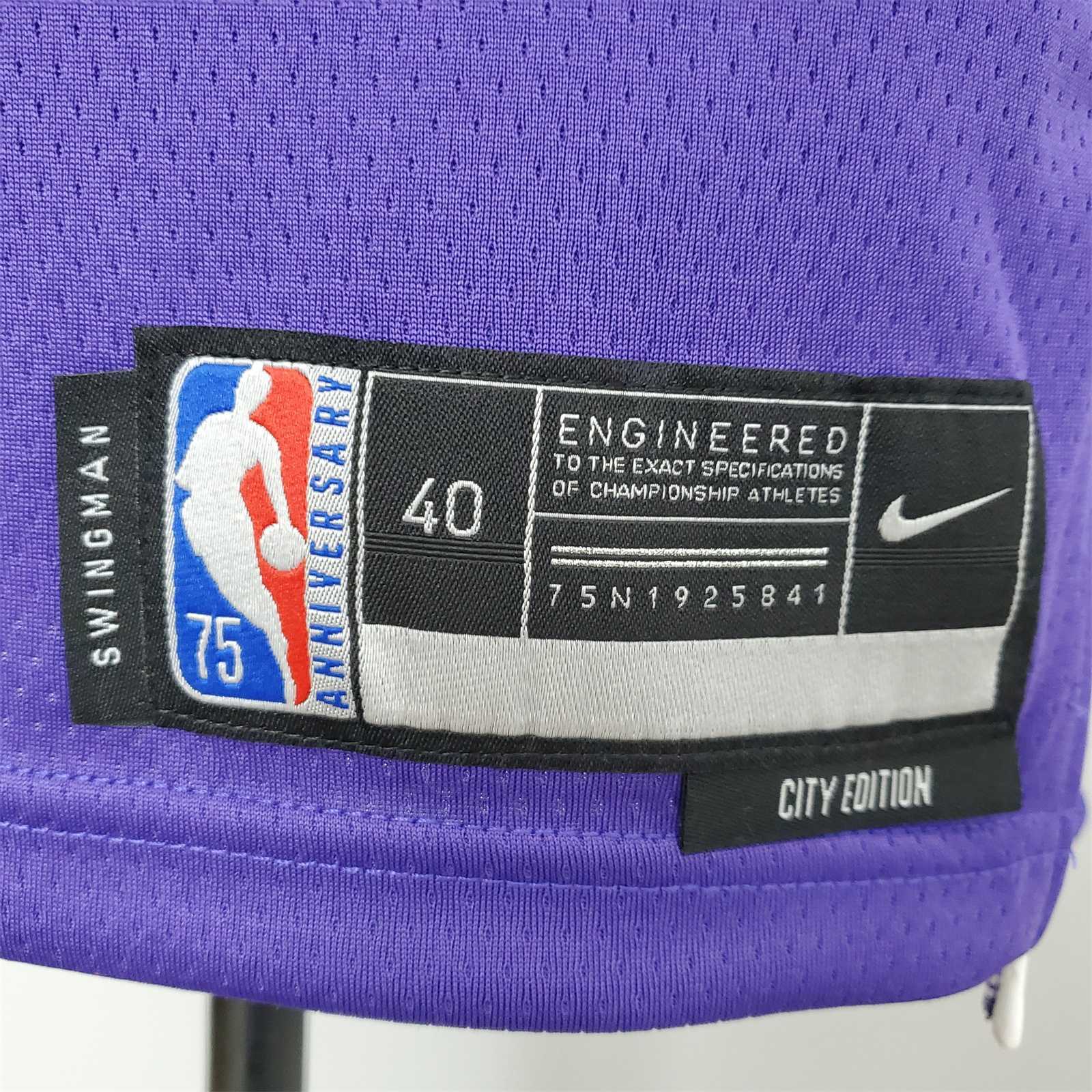 75th Anniversary Kings Williams#55 Black Purple 4
