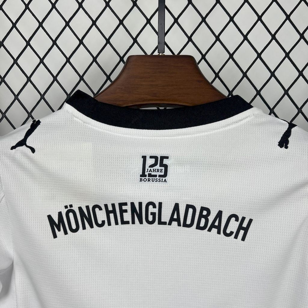 25-26 Borussia Mönchengladbach Home Kid Kits Youth Apparels 8