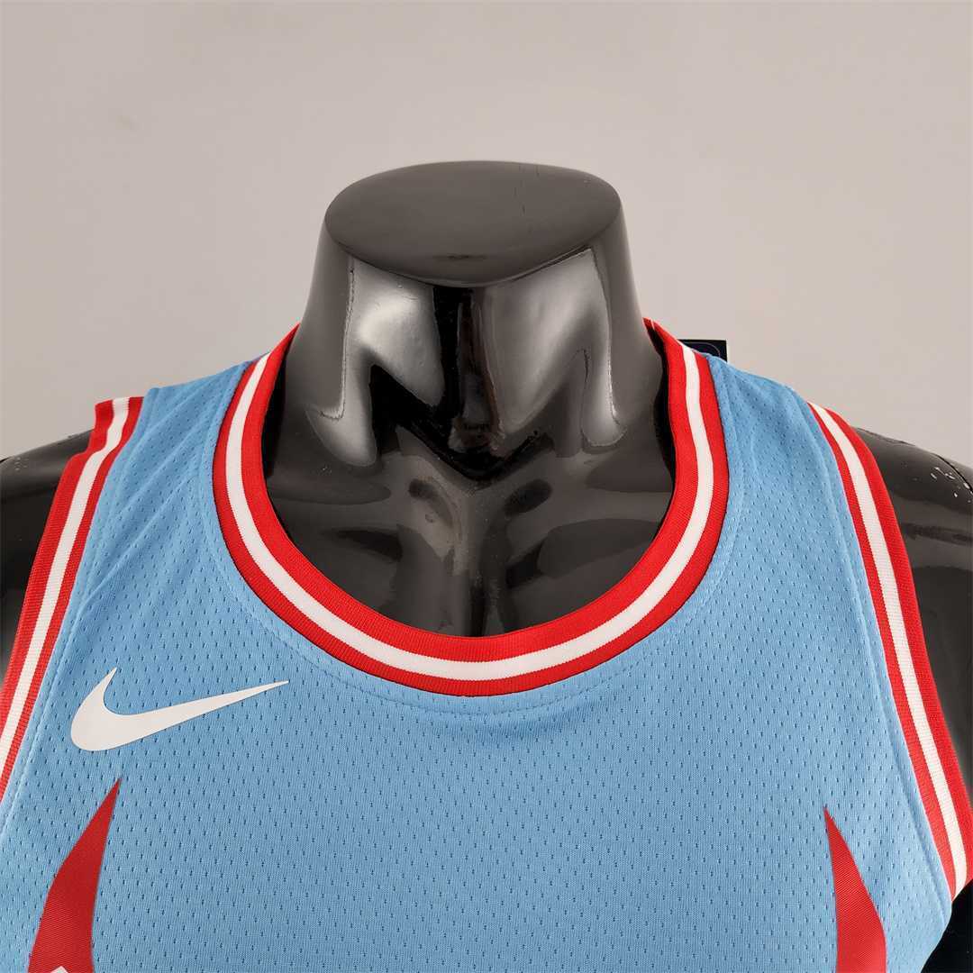Chicago Bulls JORDAN#23 Blue NBA Jersey 3