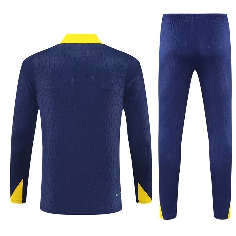 25-26 Atletico Madrid Navy Training Kits Long Football Tracksuits 3
