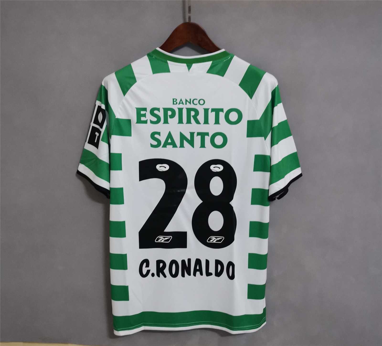03-04 Sporting Lisbon Home Retro Kit Vintage Shirt Football Jerseys Yupoo 6