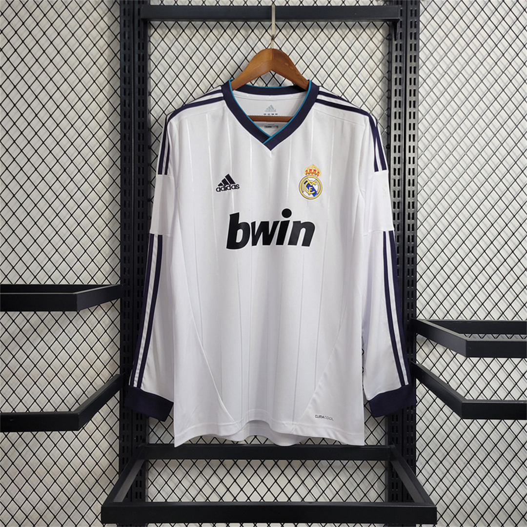 12-13 Real Madrid home long sleeve 8