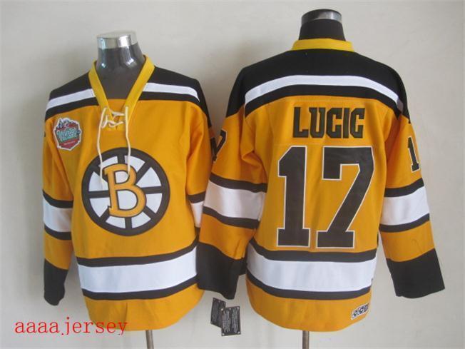 Boston Bruins retro ice hockey jersey M-3XL 波士顿棕熊队复古冰球服 6