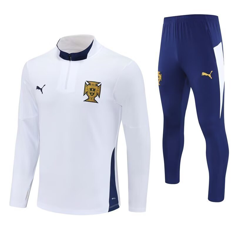 25-26 Portugal White Long Sleeve Training Kit Soccer AAAAJersey Yupoo
