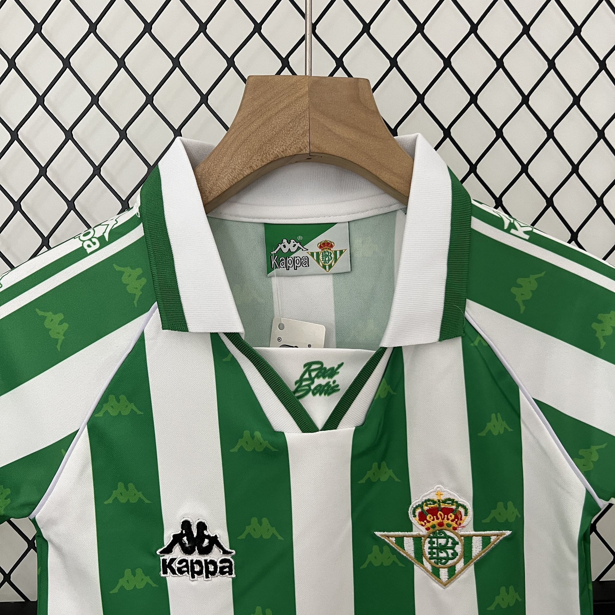 95-97 Real Betis Home Retro Kid Kits Youth Apparels AAAAJersey Wholesale Yupoo 4