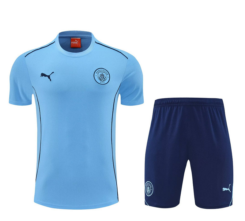 25-26 Manchester City Blue Training Kit Soccer AAAAJersey Yupoo S-2XL 3
