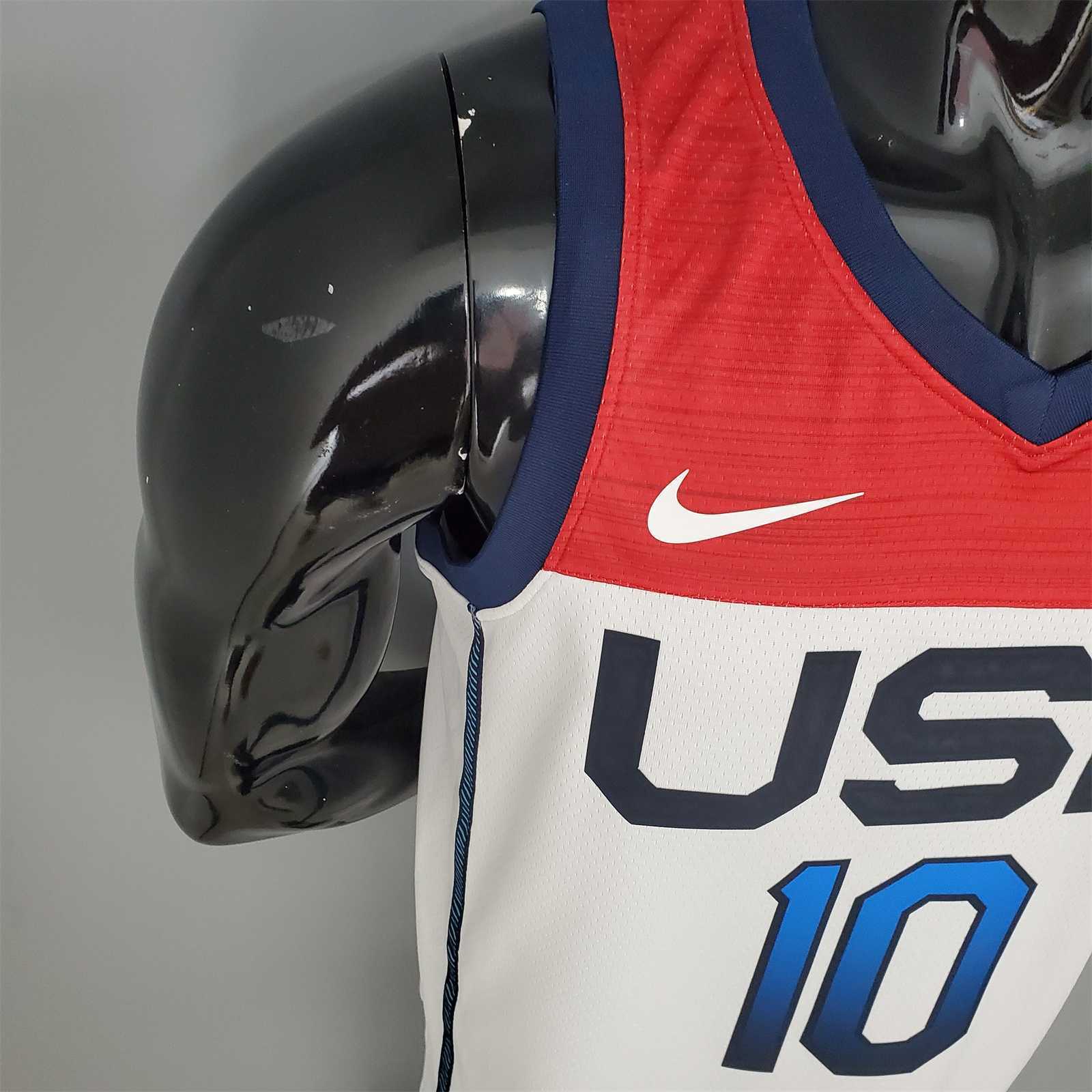 2021 Olympic Games TATUM#10 USA Team USA White Red 6