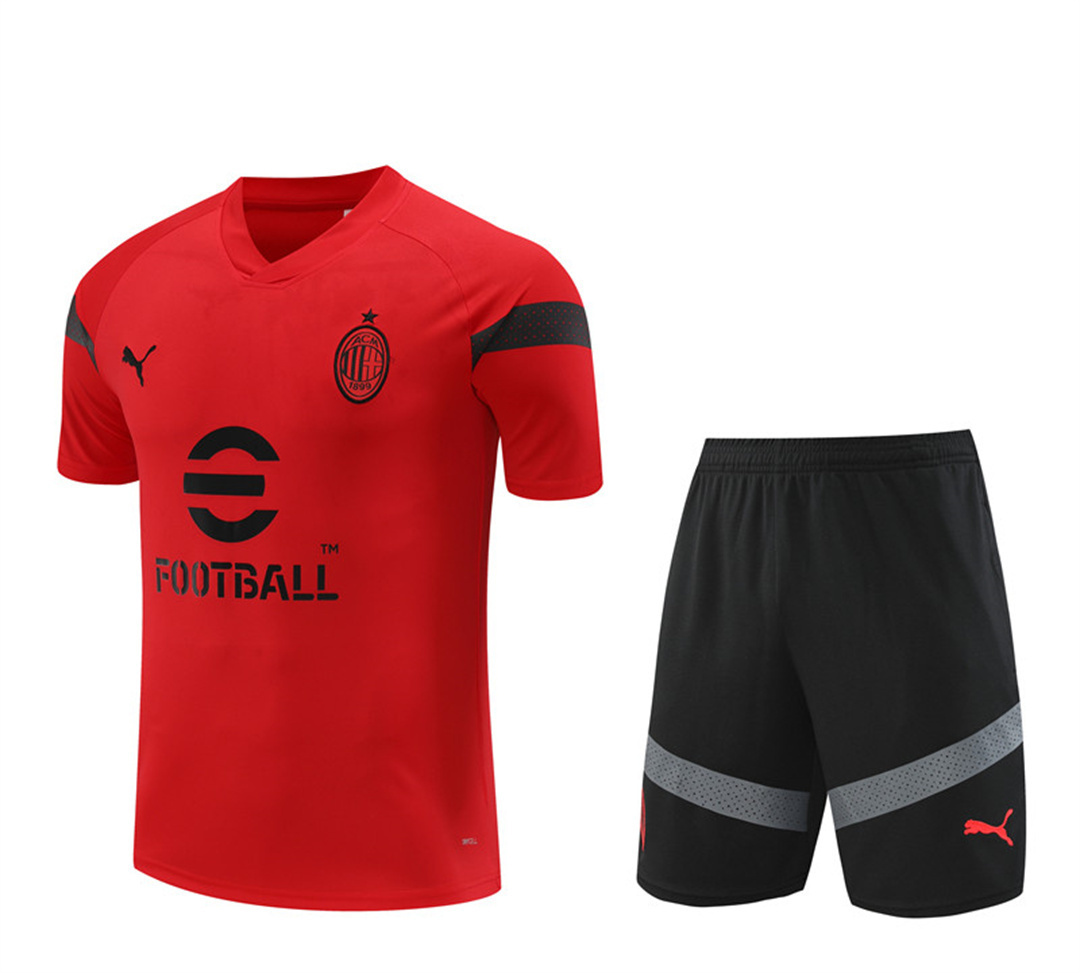 22-23 AC Milan Training Kit Red
