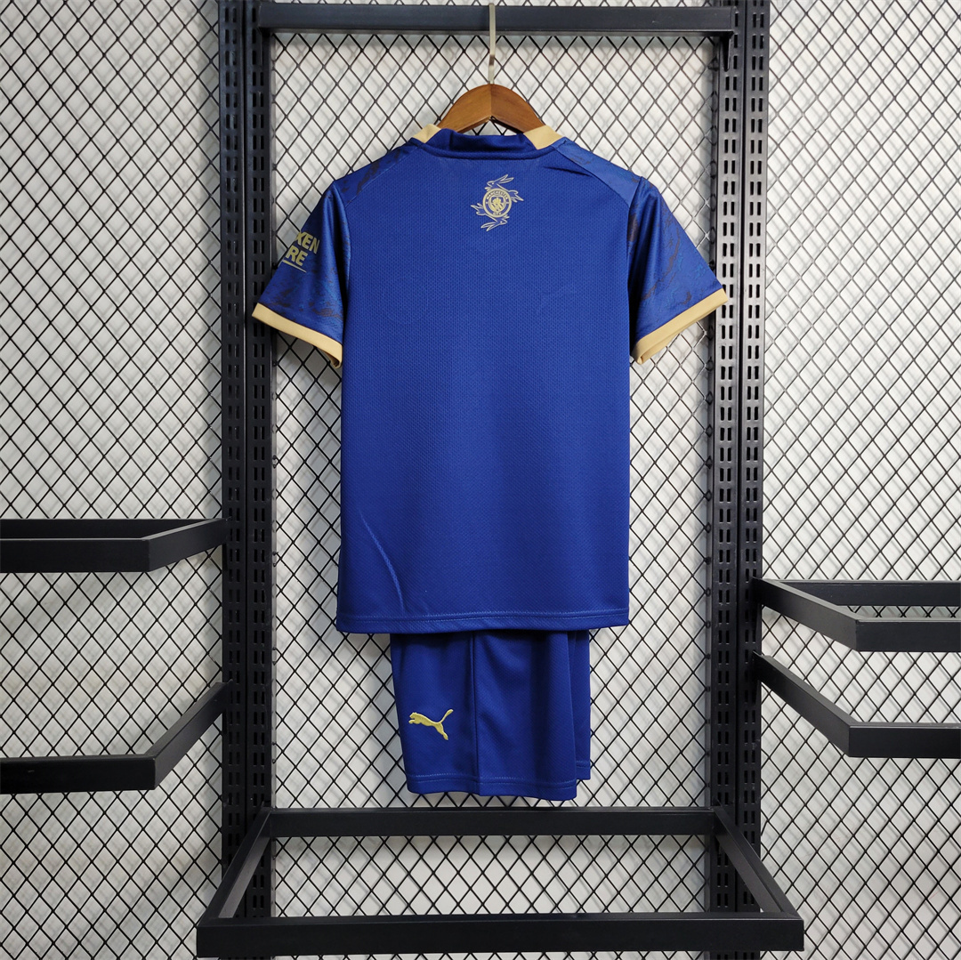 23-24 Manchester City Blue Special Edition kids kit 5