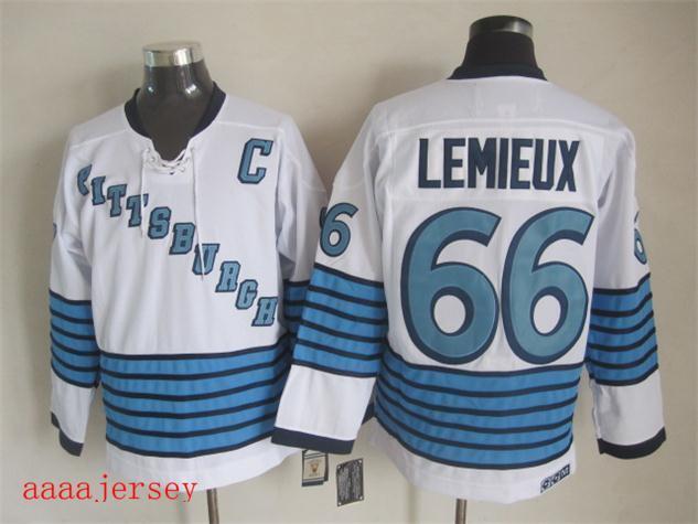 Pittsburgh Penguins retro ice hockey jersey M-3XL 匹兹堡企鹅队复古冰球服 4