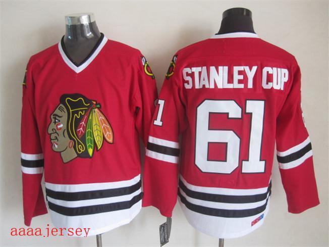 Chicago Blackhawks retro ice hockey jersey M-3XL 芝加哥黑鹰队复古冰球服 9