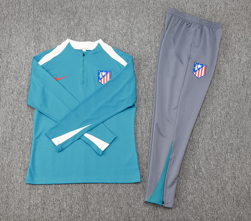 24-25 Atletico Madrid Long Sleeve Training Suit Football Shirts 1