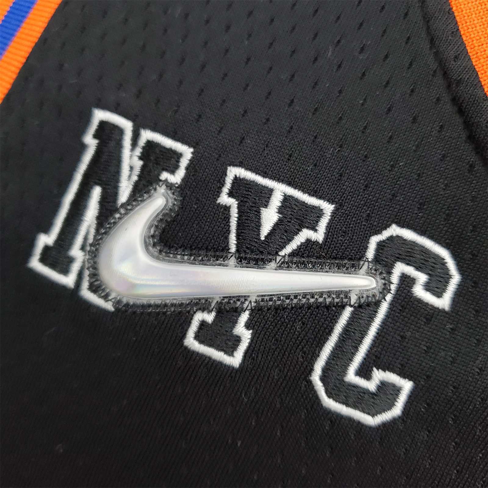 2022 Season Rose#4 Knicks Urban Edition Black NBA Jersey 2