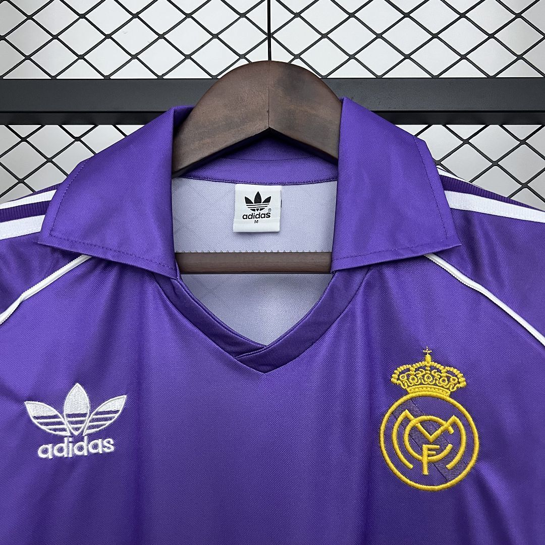 84-85 Real Madrid Away Retro Kit Vintage Shirt AAAAJersey Wholesale Yupoo 4