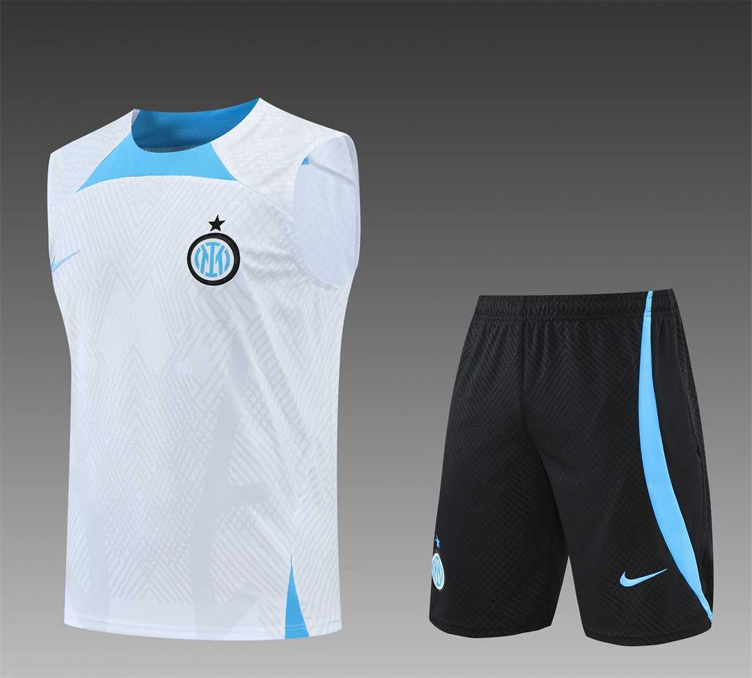 22-23 Inter Milan vest training suit kit White