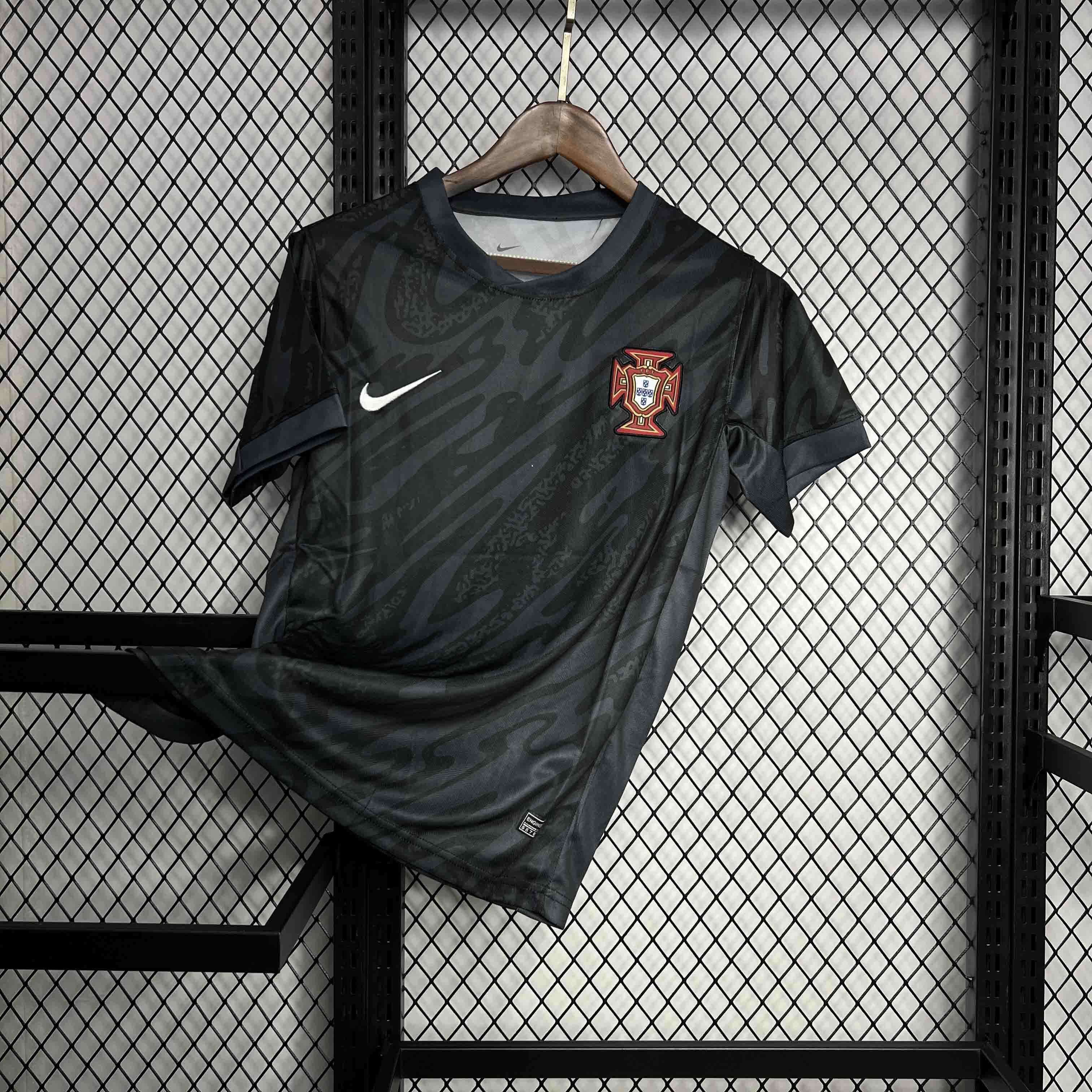 2024 Portugal Goalkeeper Black Kit UEFA Euro 2024 Soccer Uniform AAAAJersey Dropshiping Yupoo 2