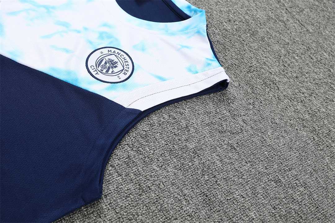 22-23 Manchester City vest training suit kit Royal Blue 14
