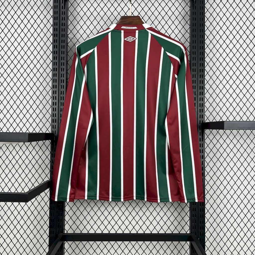 25-26 Fluminense Home Long Sleeve Kit Soccer T-Shirt AAAAJersey Wholesale Yupoo 3