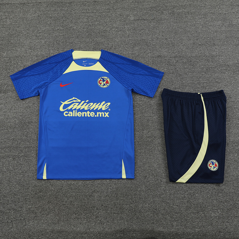 24-25 Club America Training Suits Blue Kit Soccer Jerseys Yupoo 2