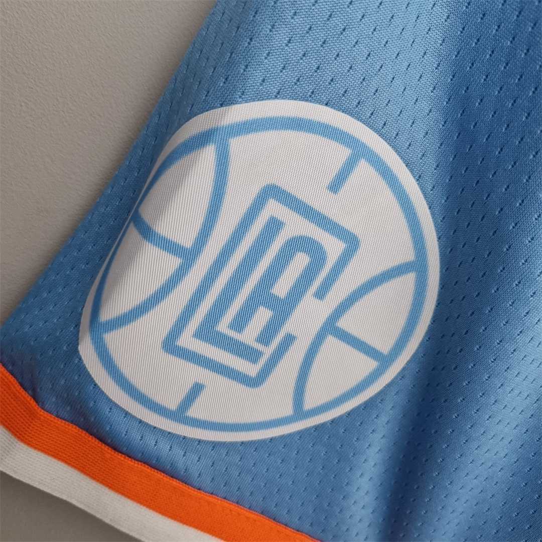 2022 Los Angeles Clippers City Edition Blue NBA Shorts 3