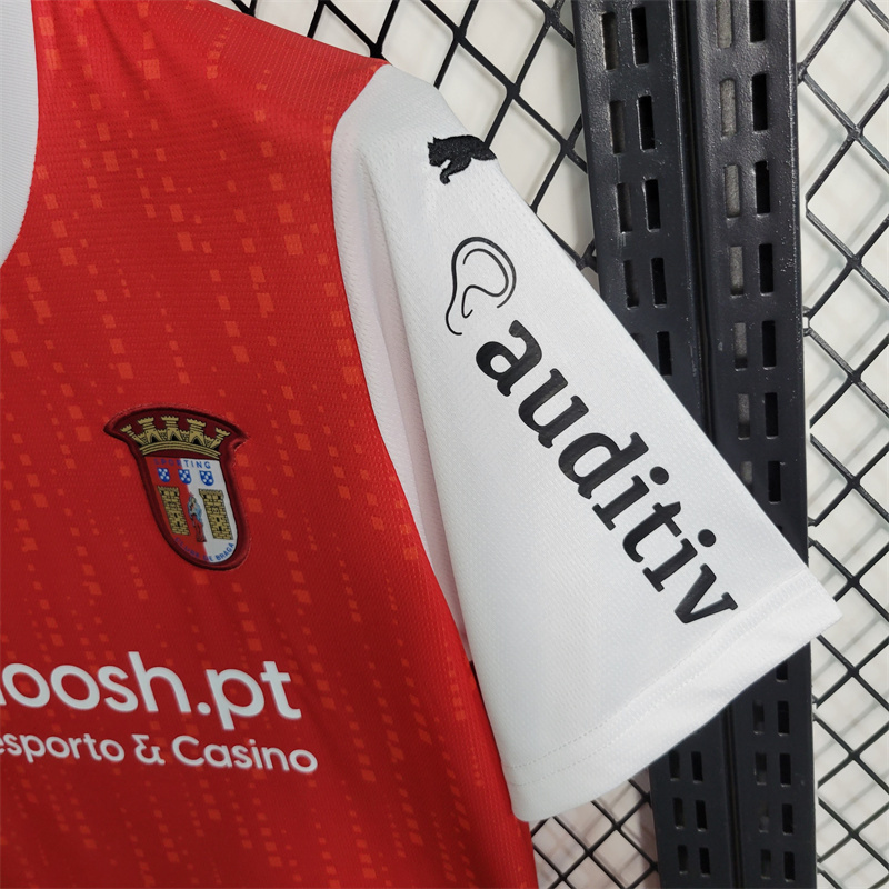23-24 Braga Home Size S-XXL Soccer Jerseys 6