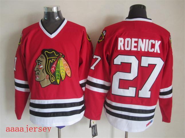 Chicago Blackhawks retro ice hockey jersey M-3XL 芝加哥黑鹰队复古冰球服 10