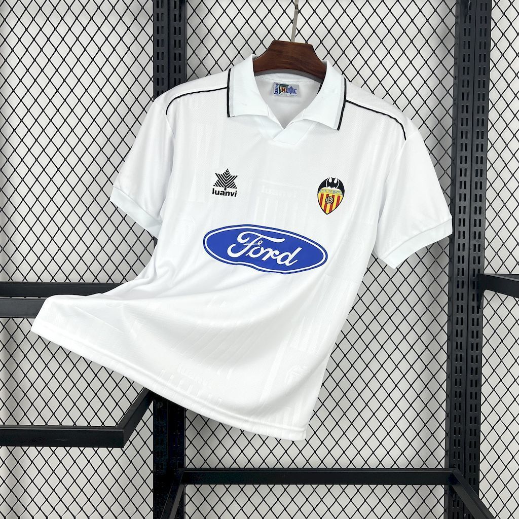 96-97 Valencia Home Retro Kit Vintage Shirt AAAAJersey Dropship Yupoo