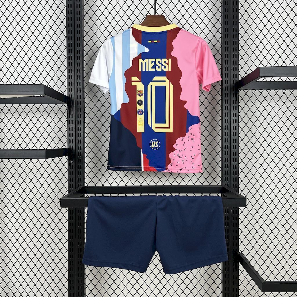 25-26 Messi Career Exclusive Edition Kid Kits Youth Apparels AAAAJersey Supply Yupoo 1