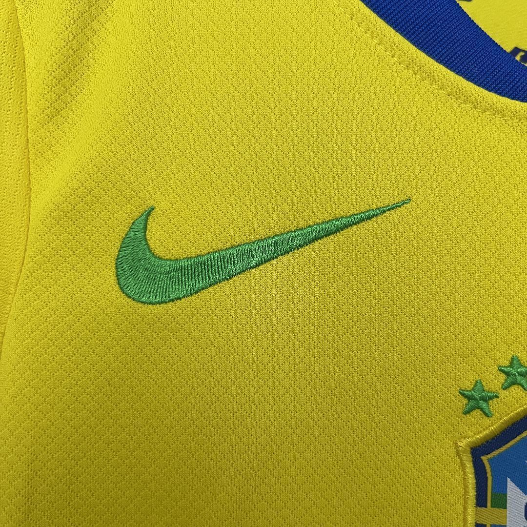 2025 Brazil Home Kid Kits Youth Apparels AAAAJersey Wholesale Yupoo 7