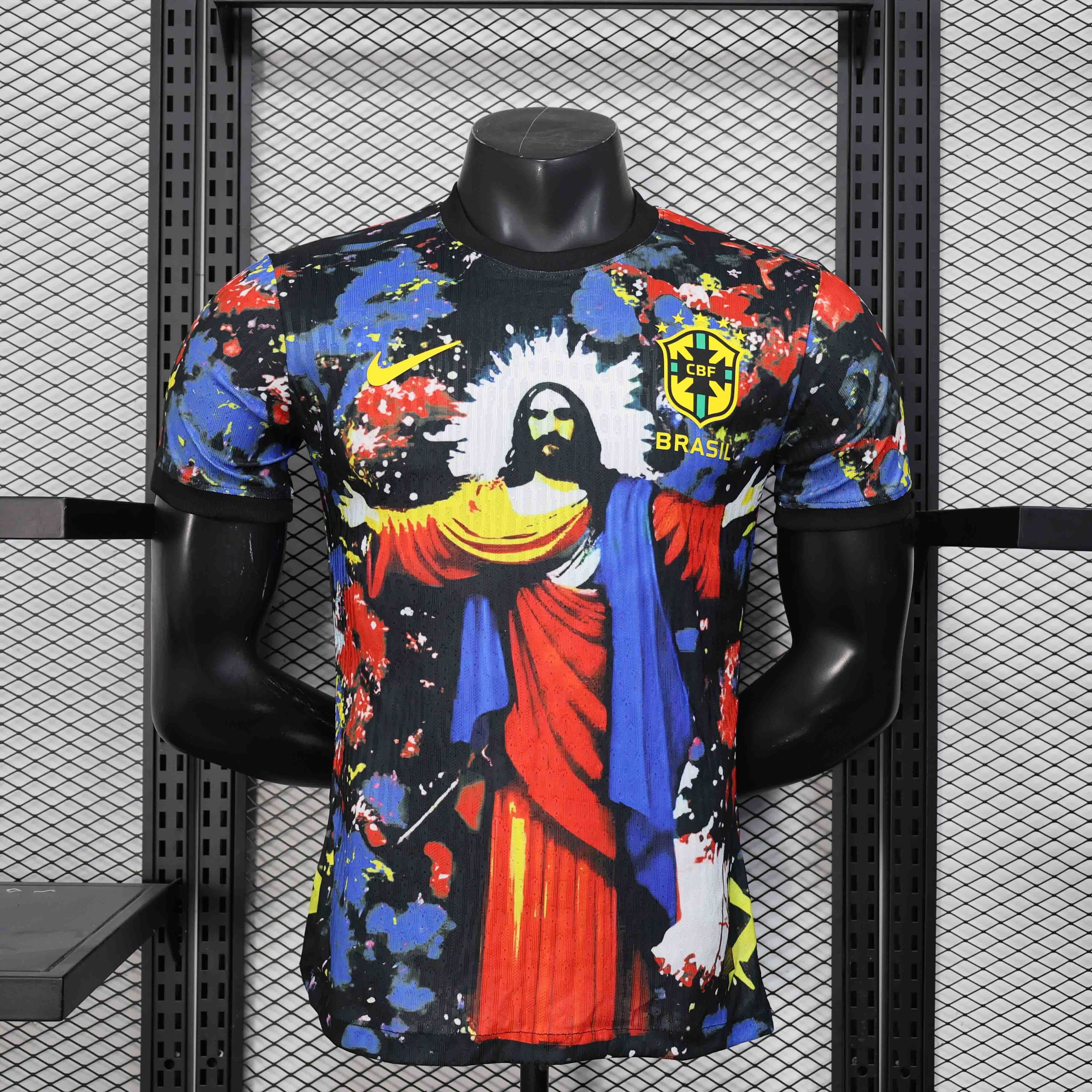 2025 Brazil Christ and The World Special Edition Kit Player Version Shirt AAAAJersey Wholesale