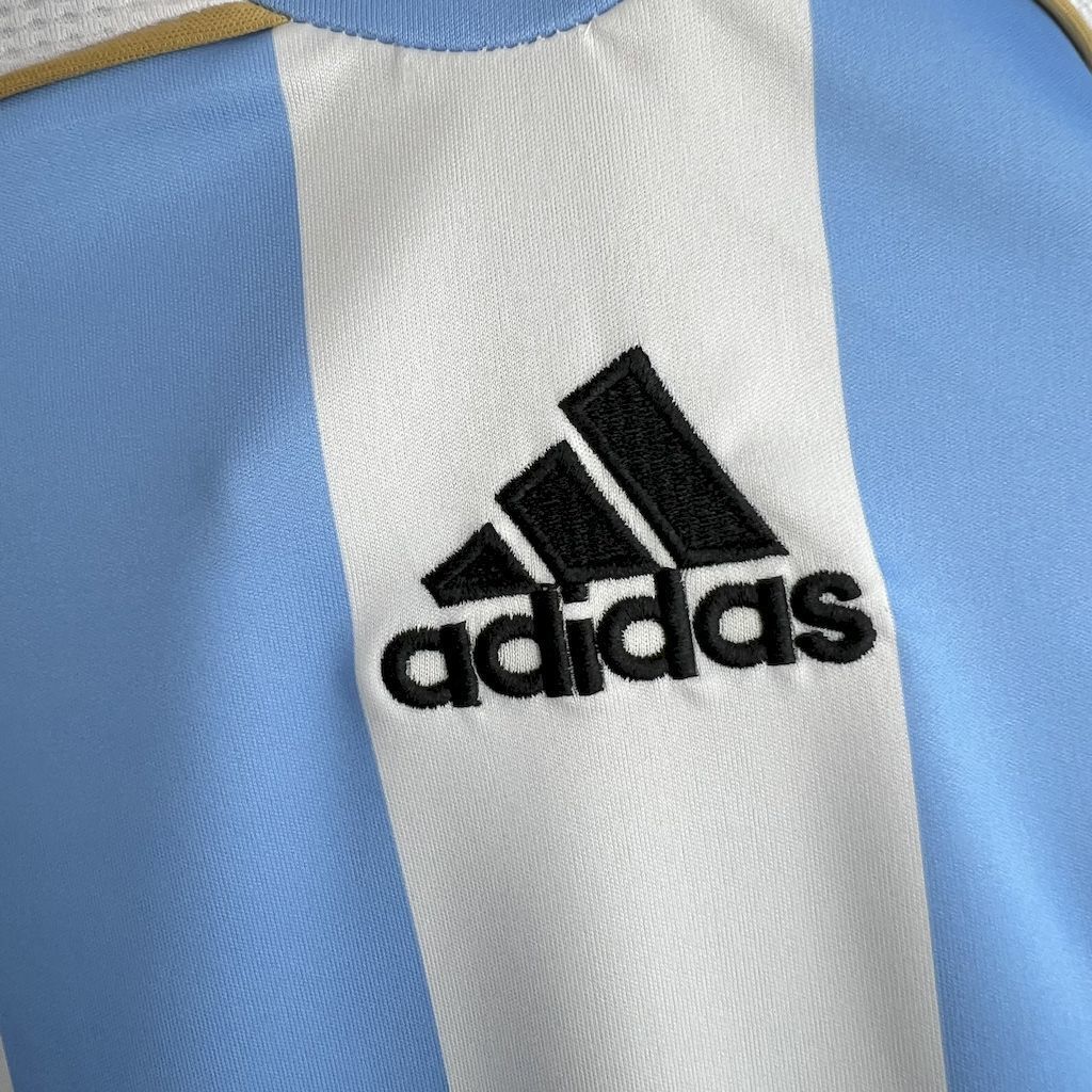 2006 Argentina Home Long Sleeve Retro Kit Vintage Shirt AAAAJersey Supplier Yupoo 5