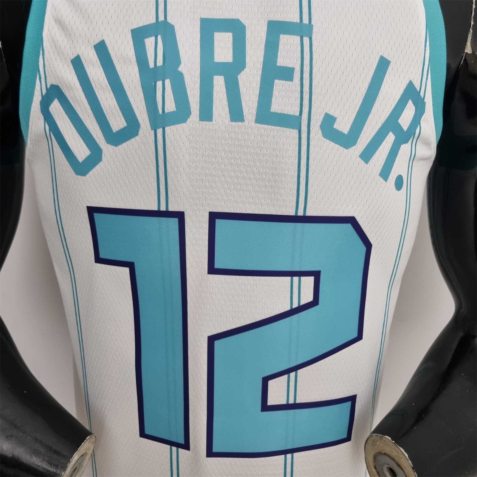 75th Anniversary Oubre #12 Charlotte Hornets White NBA Jersey 7
