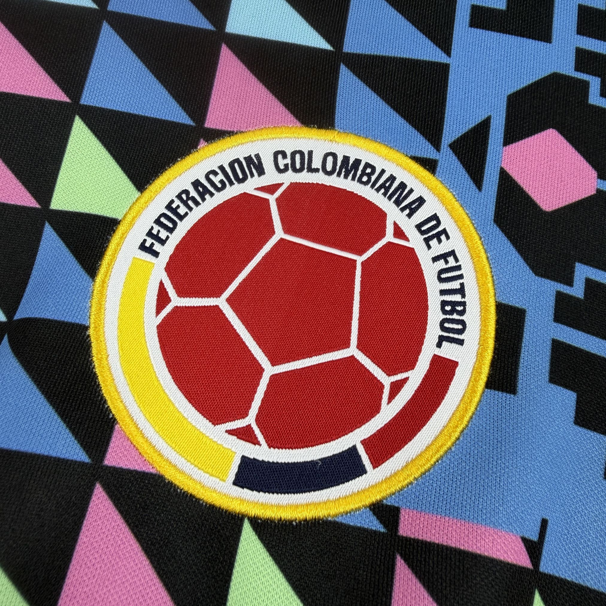 1990 Colombia Retro Mens Goalkeeper Kit Football Long Sleeve Shirt AAAAJersey Supply Yupoo 5 3
