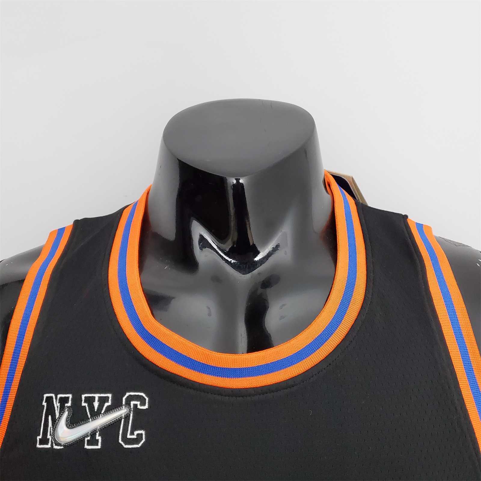 2022 Season Barrett #9 Knicks Urban Edition Black NBA Jersey 3