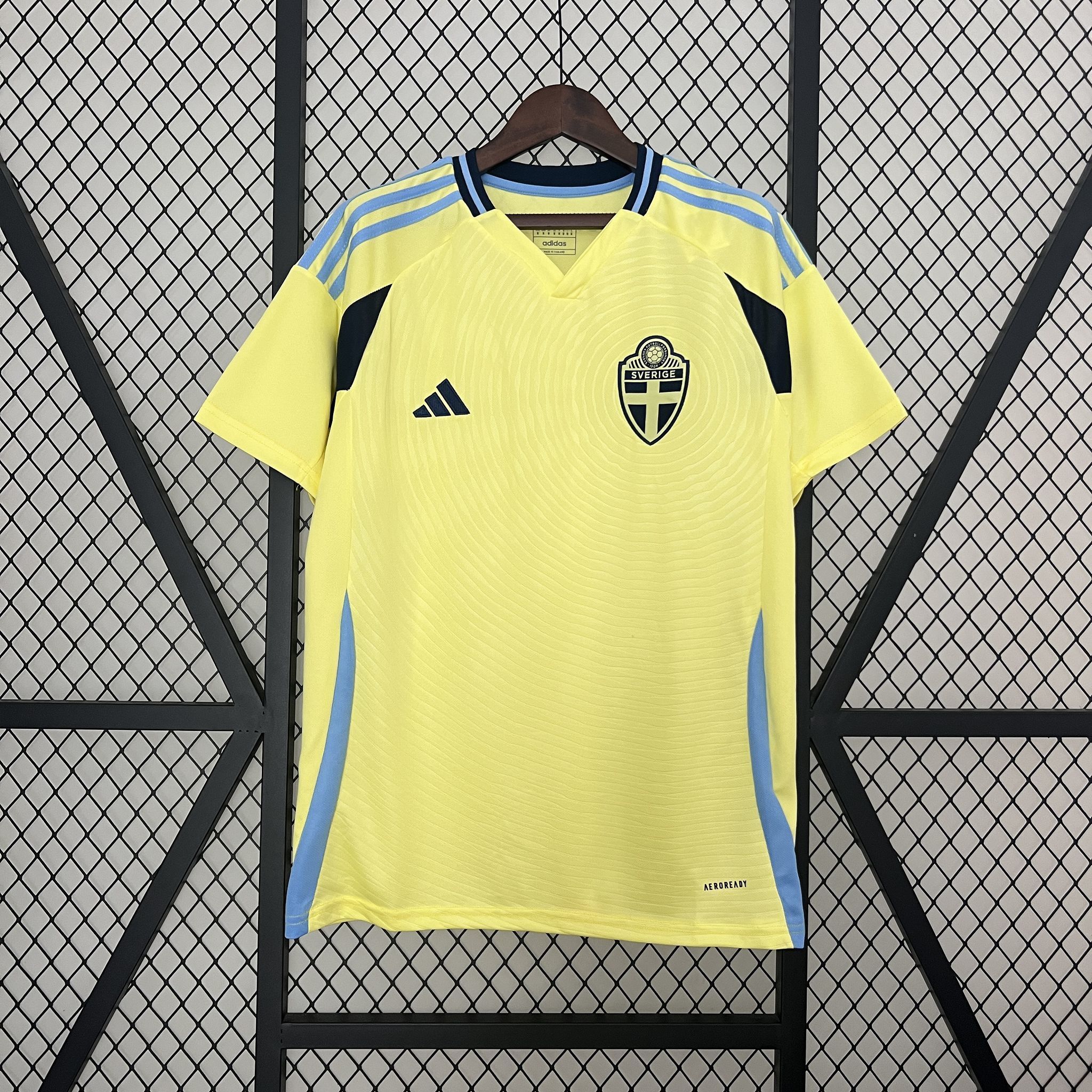 2024 Sweden Home Kit Football Uniform AAAAJersey Supplier Yupoo