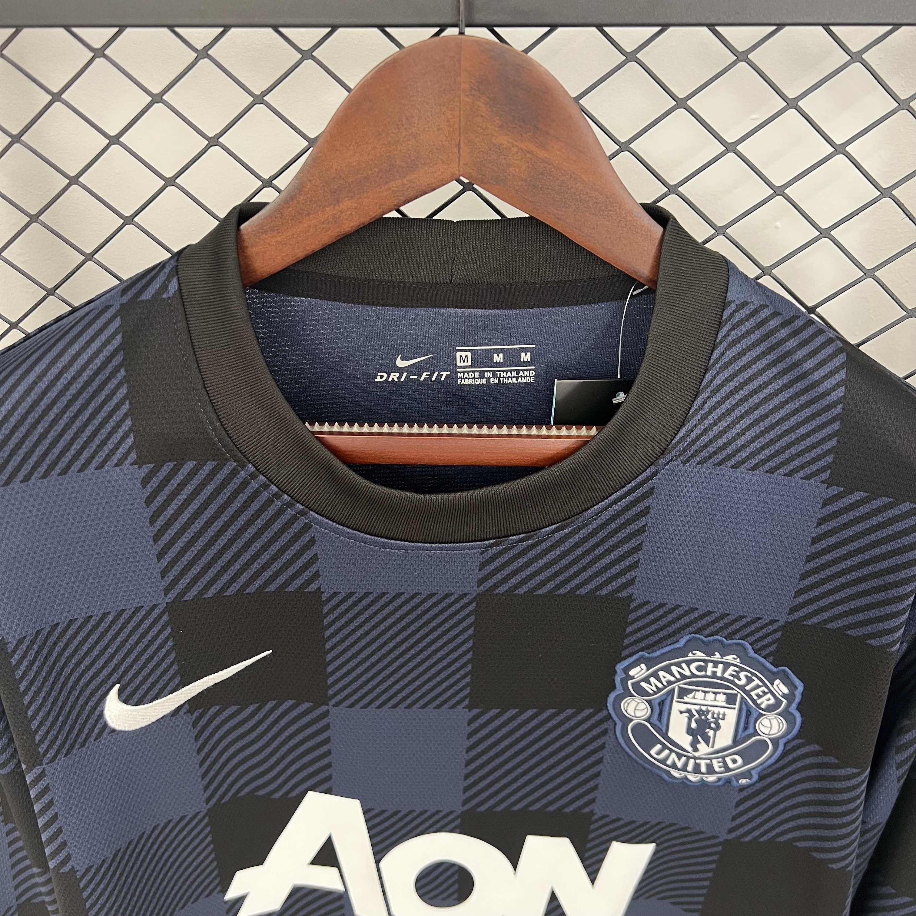 13-14 Manchester United Away Retro Kit Vintage Long Sleeve Shirt Soccer AAAAJersey Yupoo 2