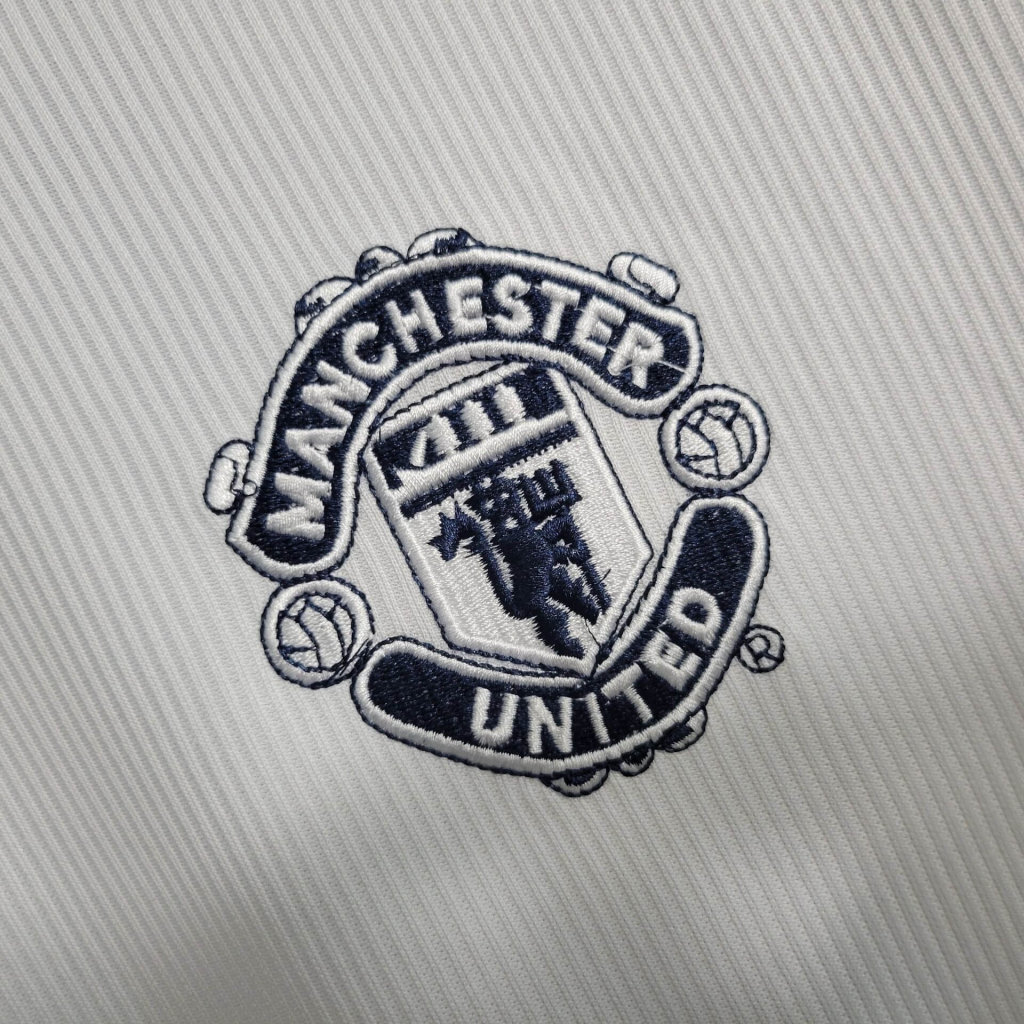 99-00 Retro Long Sleeve Manchester United Away S-XXL Cheap Soccer Jerseys 2